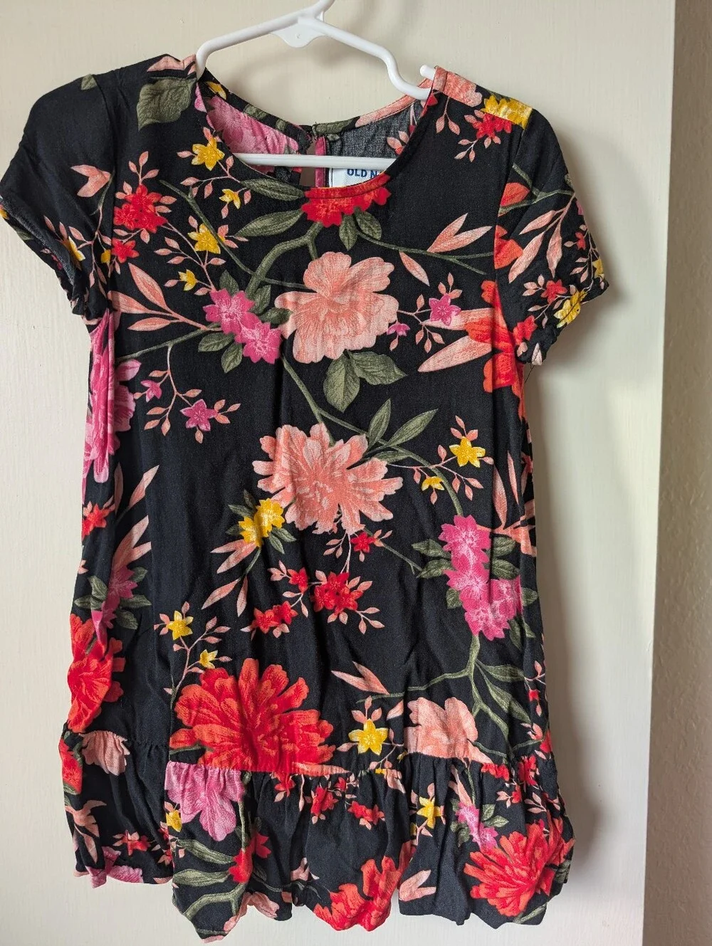 Black Floral Summer Dress 3t